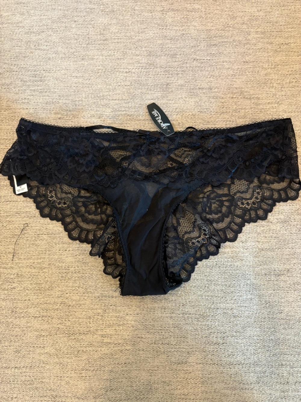 Adore Me Black Lace Panty